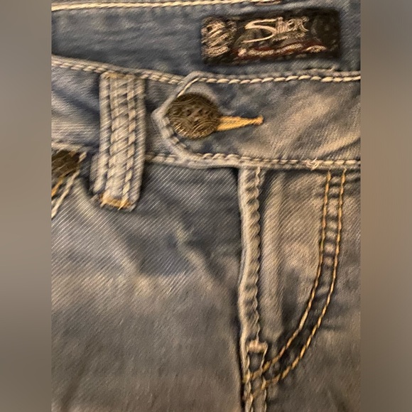 Silver Jeans Tuesday Low Skinny Joga Jeans Lighter Blue Wash Size W26 L31 - Picture 10 of 16